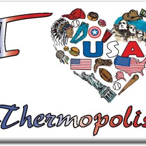 THERMOPOLIS IMÁN DE FRIGORÍFICO WYOMING (WY) IMANES USA SOUVENIR I LOVE GIFT (Var. SÍMBOLO) THERMOPOLIS IMÁN DE FRIGORÍFICO WYOMING (WY) IMANES USA SOUVENIR I LOVE GIFT (Var. SÍMBOLO)