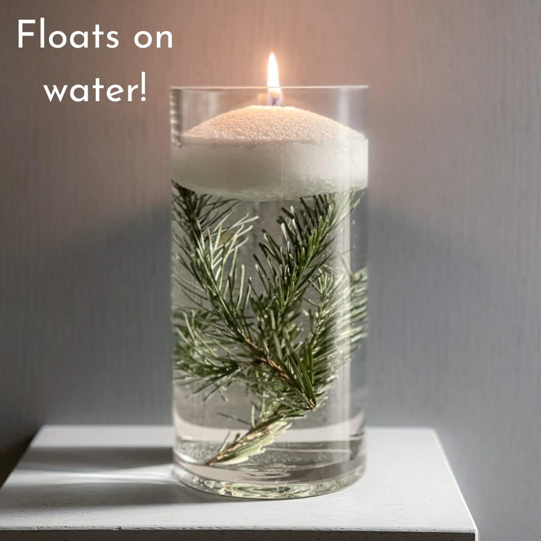 Foton Pearled Candle – Vela en polvo de 18 onzas  Sidra nevada no tóxica de lujo de larga duración hasta 120 horas  Vela de arena recargable con 30