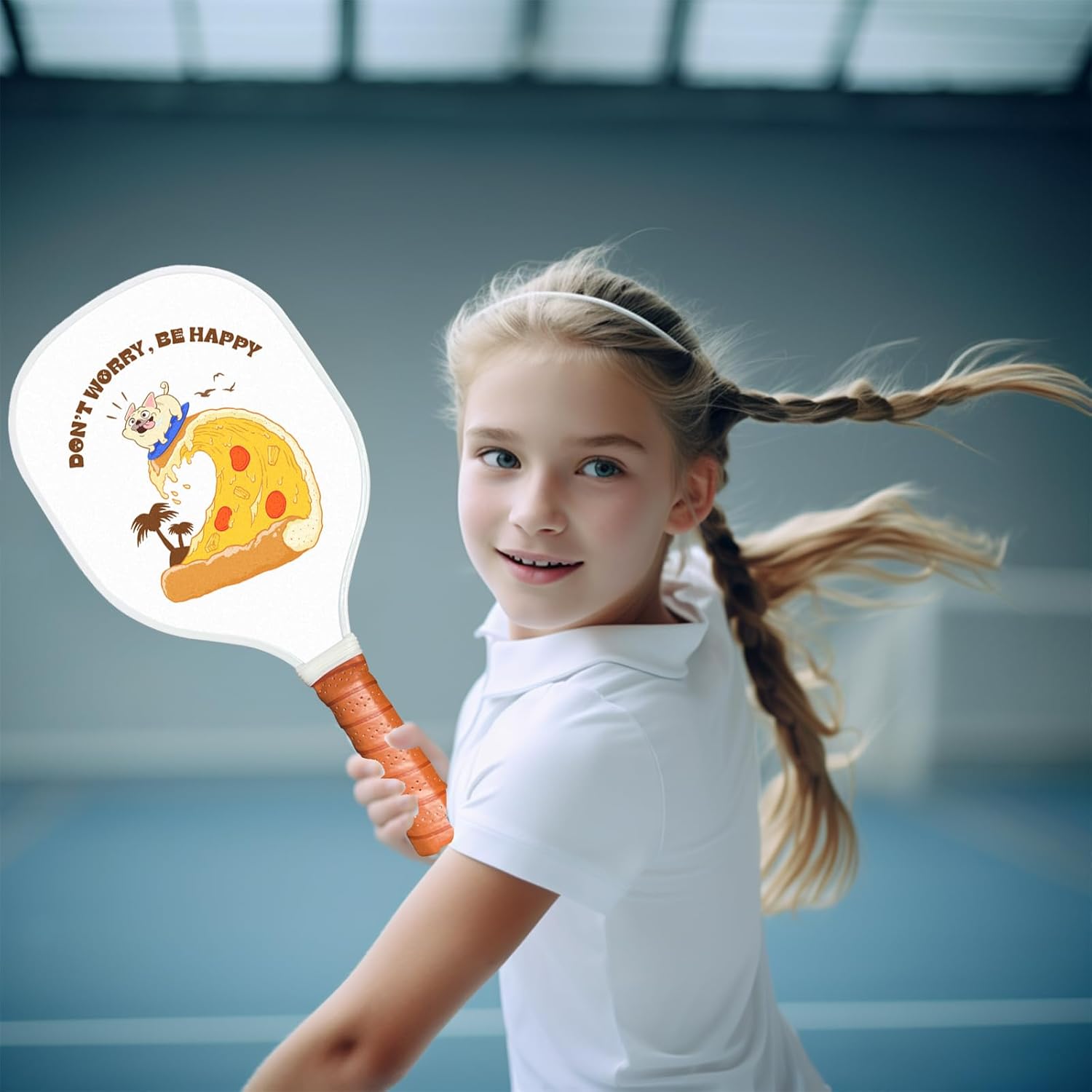 Xenia’s Gifts Raqueta de pickleball con agarre antideslizante de diseño ergonómico, aprobada por USAPA, ideal para principiantes, profesionales y