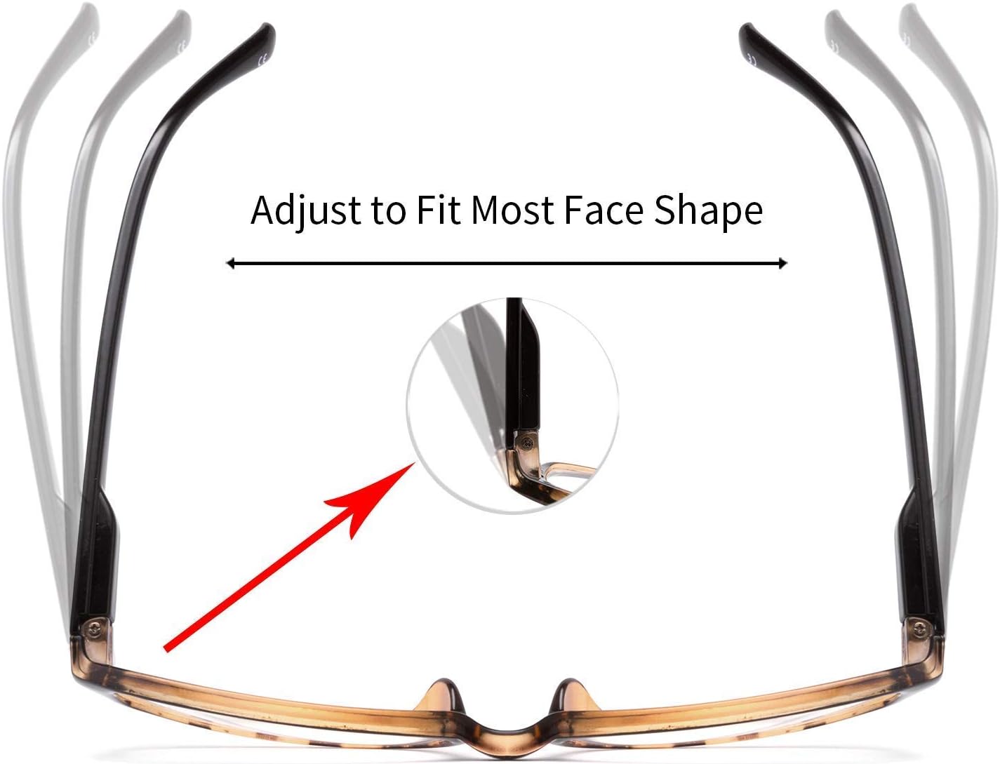 IVNUOYI Paquete de 6 lentes de lectura con bloqueo de luz azul con bisagras de resorte, lectores ligeros de colores para mujeres, antirreflejos y UV