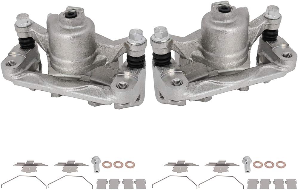 SCITOO Pinzas de freno traseras izquierdas+derechas con soporte 18B4644 18B4645 compatibles para Buick 1997-2005 2008-2009 para Chevrolet 2000-2010