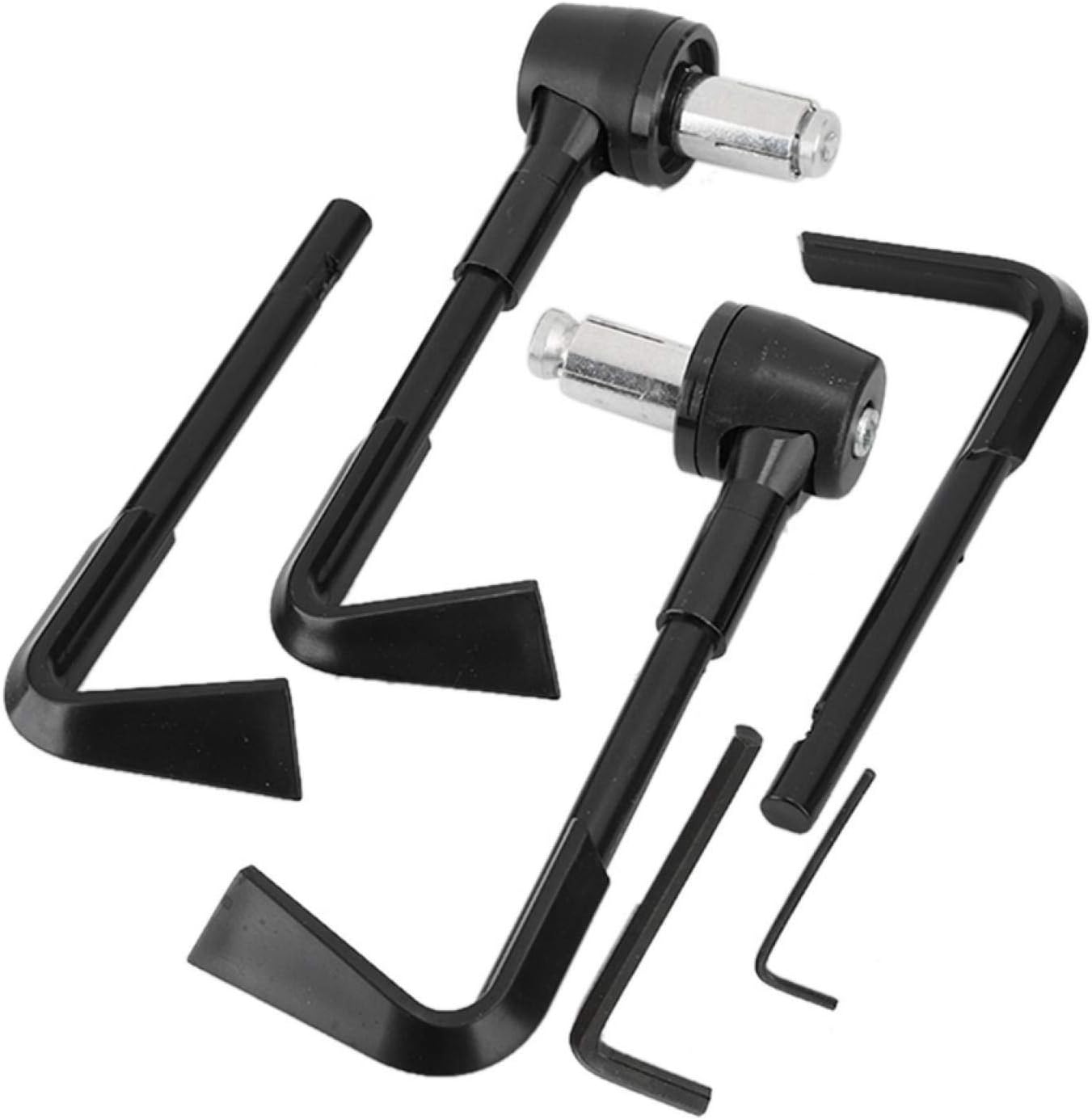 EVGATSAUTO Protectores de palanca de motocicleta, protector de palanca de freno frontal CNC, mango de motocicleta, protector de motocicleta (negro)