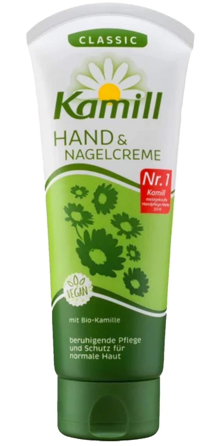 Kamill 3×100 ml Crema de Manos y Uñas CLASSIC con BIO Manzanilla y Bisabolol  Alemania