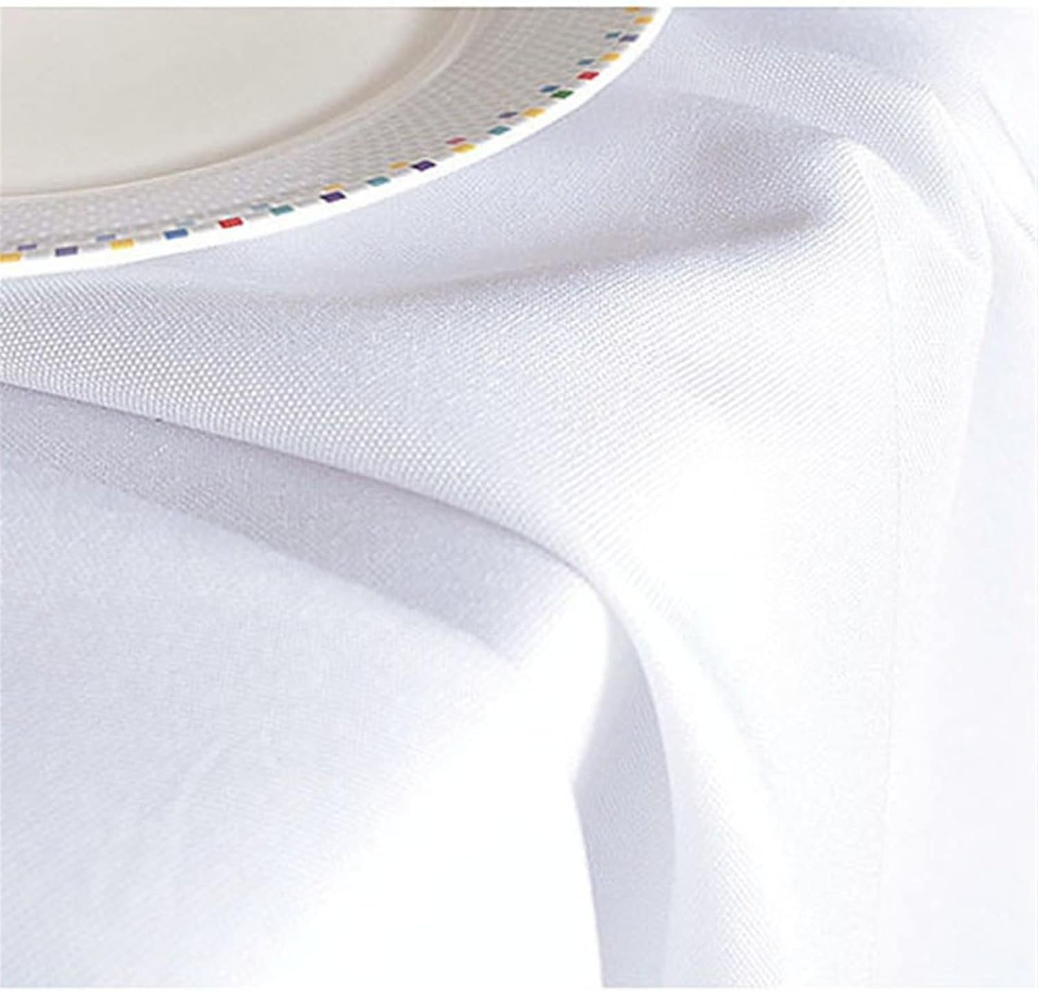 Rectangle Table Cloth Washable Cotton Linen Multiple Sizes White Tablecloth Fashion Restaurant Tablecloth Table Cloth Round Hotel Party Dinner Room