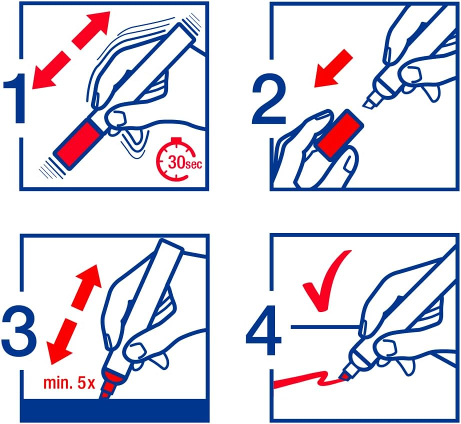 edding 5000 – Rotulador acrílico para dibujo sobre lienzo, papel artístico y madera, 1 rotulador acrílico resistente al agua, punta de cincel