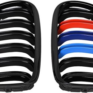 Astra Depot Rejilla de riñón de doble línea de color negro brillante compatible con BMW E90 E91 323i 325i 328i 330i 330i 335i 4DR 2009-2011 Astra Depot Rejilla de riñón de doble línea de color negro brillante compatible con BMW E90 E91 323i 325i 328i 330i 330i 335i 4DR 2009-2011