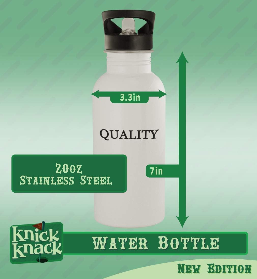 Knick Knack Gifts #wives – 20oz Stainless Steel Hashtag Outdoor Water Bottle, Silver