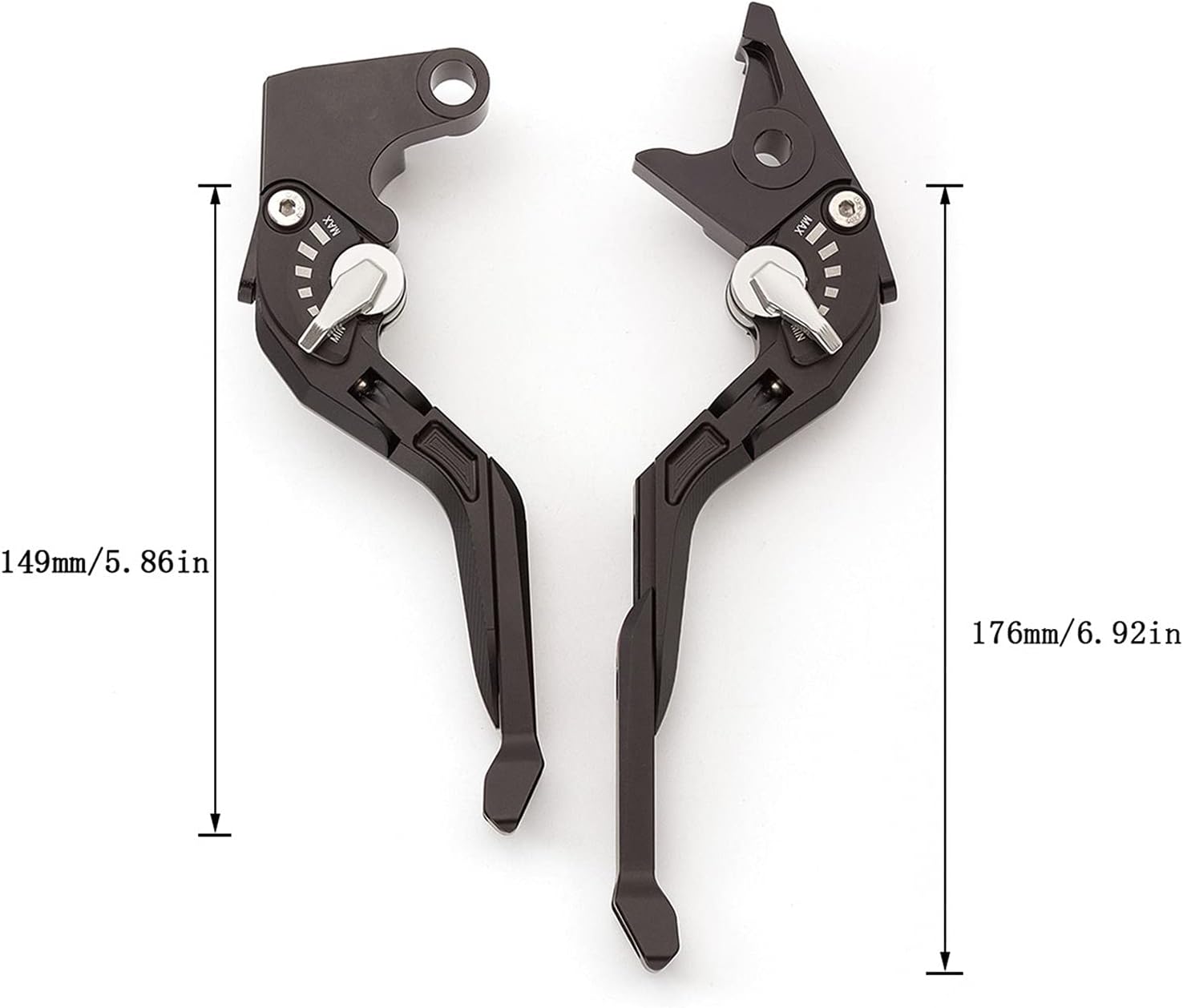 Palanca de embrague de motocicleta CNC 3D Rhombus Palancas de embrague de freno extensible plegable para Bajaj Dominar 400 2017-2018 (Color  E)