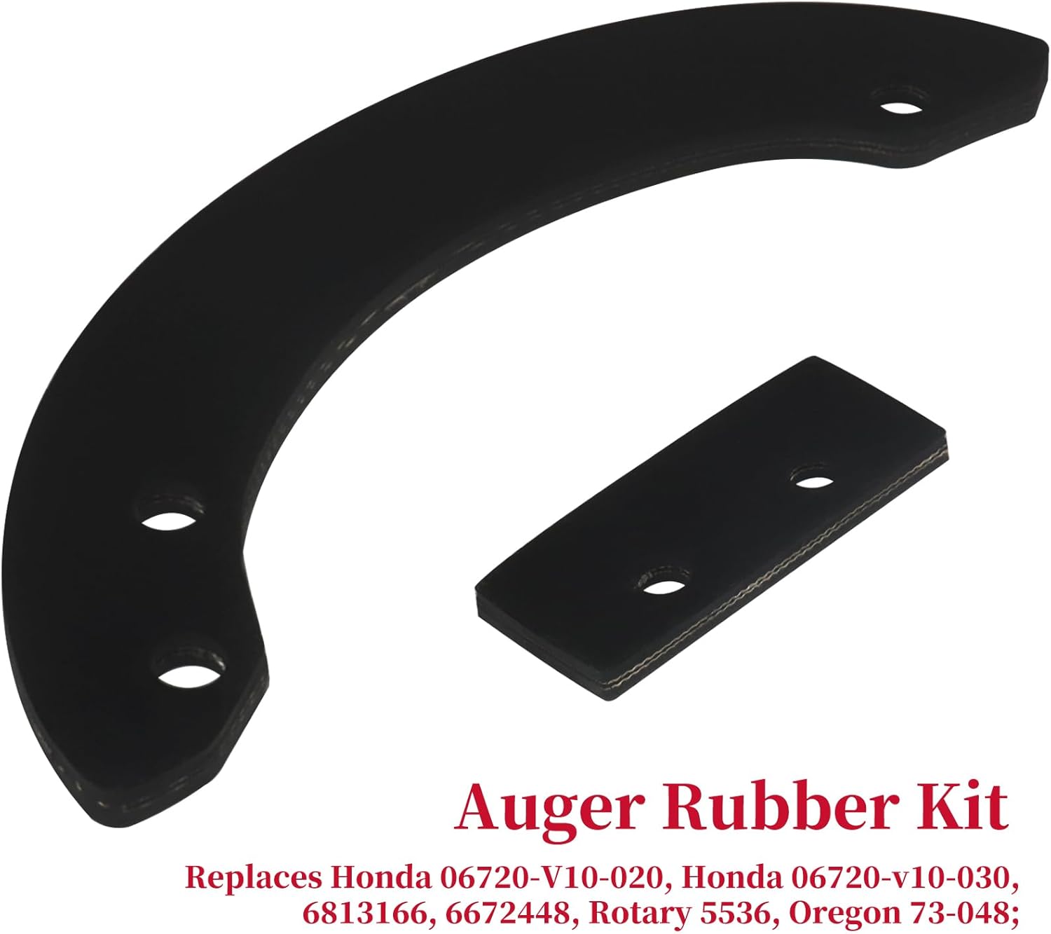 06720-V10-030 Kit de goma de barrena con herrajes reemplaza Honda 06720-V10-020 para Honda HS520, HS520K1, HS720 sopladores de nieve, palas Honda