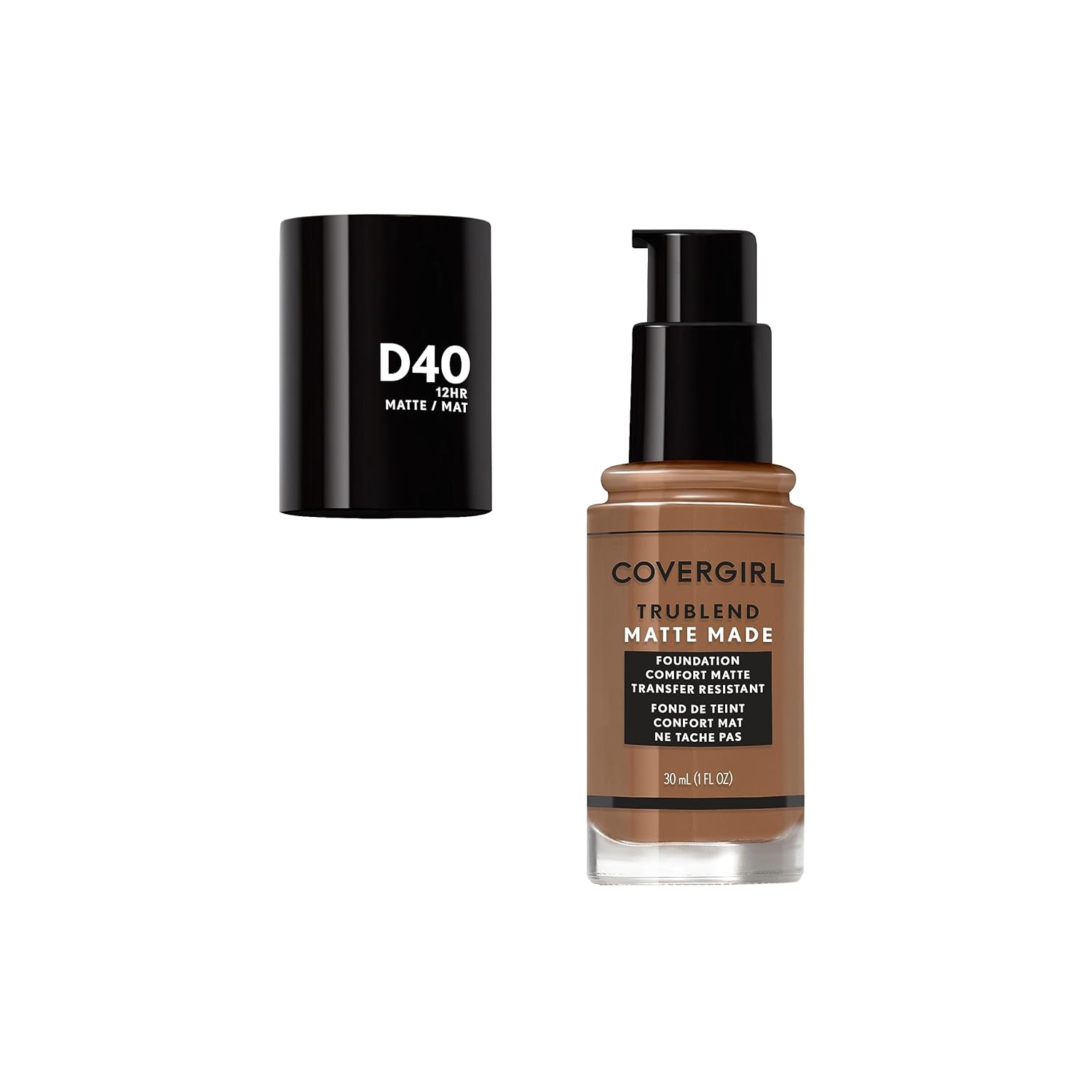 COVERGIRL TruBlend Base líquida mate color bronce profundo, 1 onza líquida (paquete de 1)
