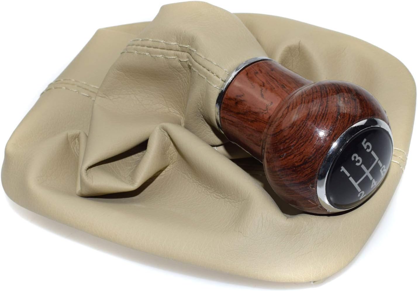eGang Auto Pomo de palanca de cambios de madera para Volkswagen Passat 1998-2004
