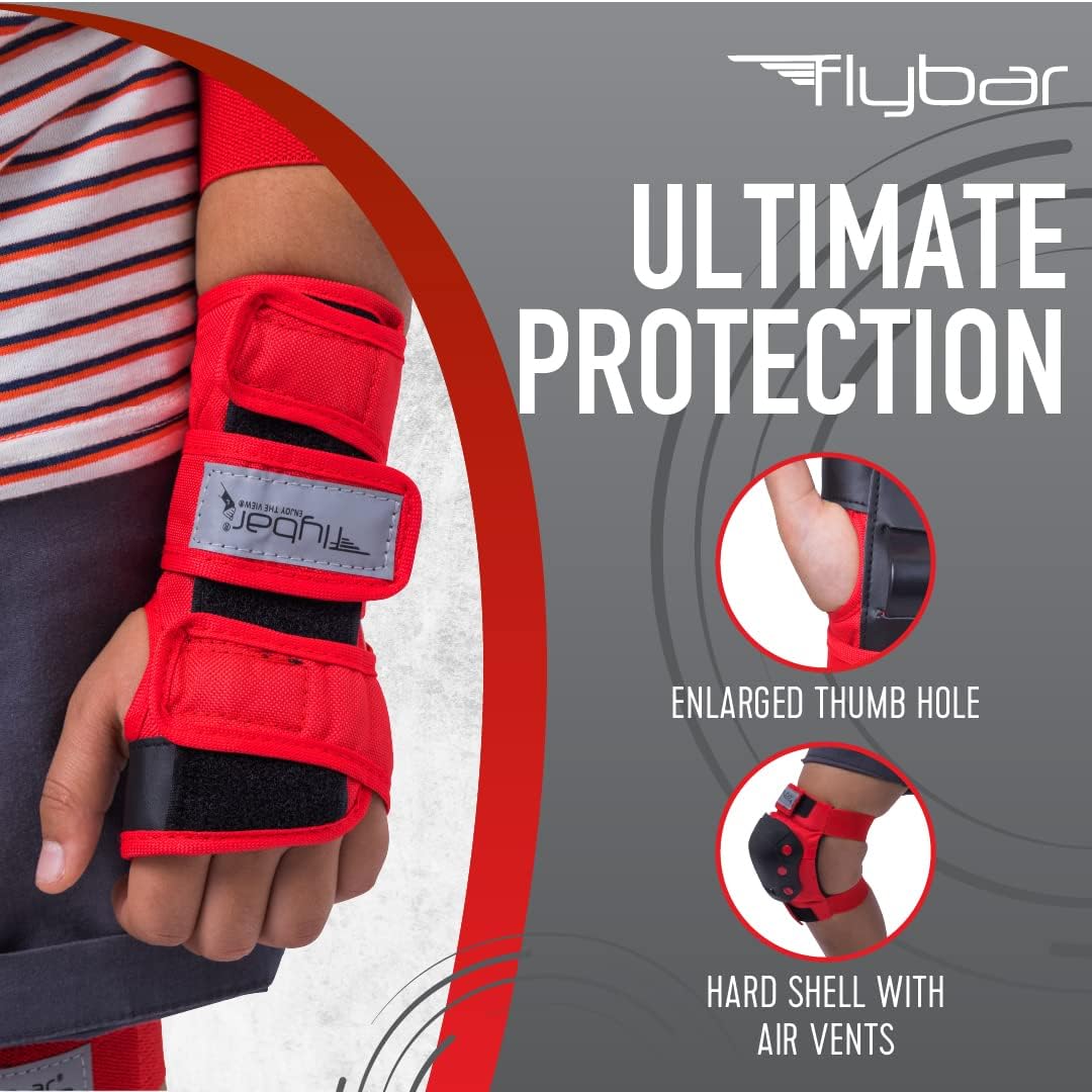Flybar Juego de equipo de seguridad de protección equipo de seguridad multideportivo para patines en línea, patinaje en línea, ciclismo, BMX,