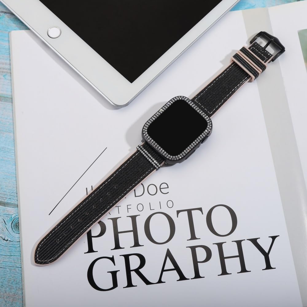 Funda de silicona brillante compatible con Apple Watch Band de 1.496 pulgadas, 1.575 pulgadas, 1.614 pulgadas, 1.654 pulgadas, 1.732 pulgadas, 1.772