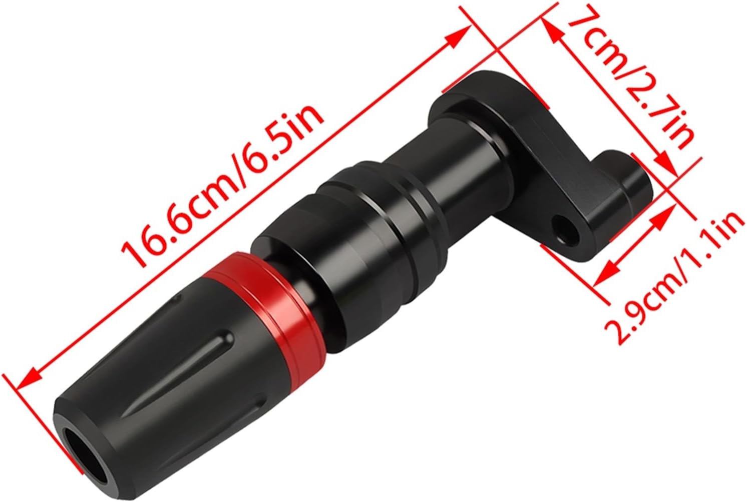 Para XJ6 XJ 6 XJR1300 FJR 1300 CNC Escape Sliders Crash Pads Protector Accesorios FZ1 FZ6N FZ6S FZ6R FZ8 FZ-25 FZ6 Protector de caídas (Color  Rojo,