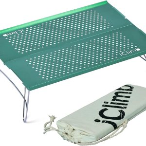 iClimb Mini mesa plegable individual ultraligera y compacta para mochileros, camping, senderismo, playa, picnic (verde – S) iClimb Mini mesa plegable individual ultraligera y compacta para mochileros, camping, senderismo, playa, picnic (verde – S)