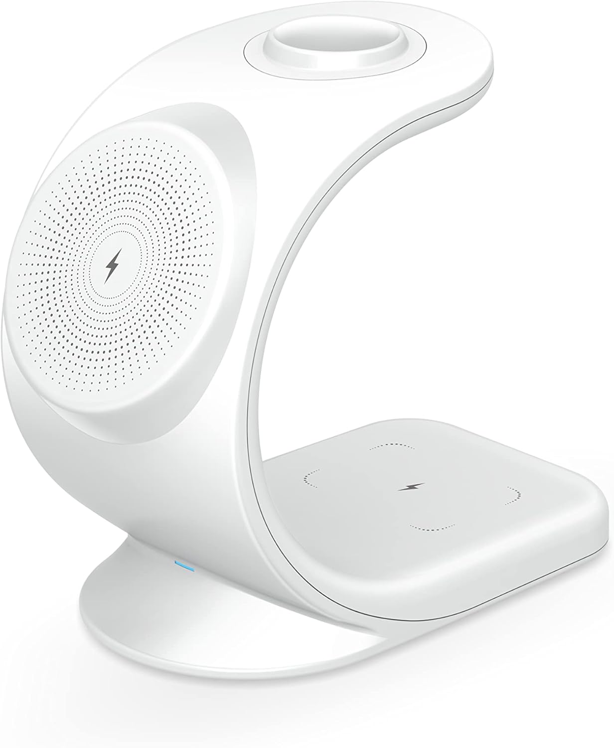 MMOBIEL Estación de carga inalámbrica compatible con iPhone, Apple Watch y AirPods, soporte de cargador inalámbrico 3 en 1 de 15 W, base de carga