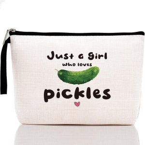 Divertida bolsa de maquillaje, regalo de pepinillos, regalos de pepinillos para amantes de los pepinos, regalo de cumpleaños para adolescentes, Divertida bolsa de maquillaje, regalo de pepinillos, regalos de pepinillos para amantes de los pepinos, regalo de cumpleaños para adolescentes,