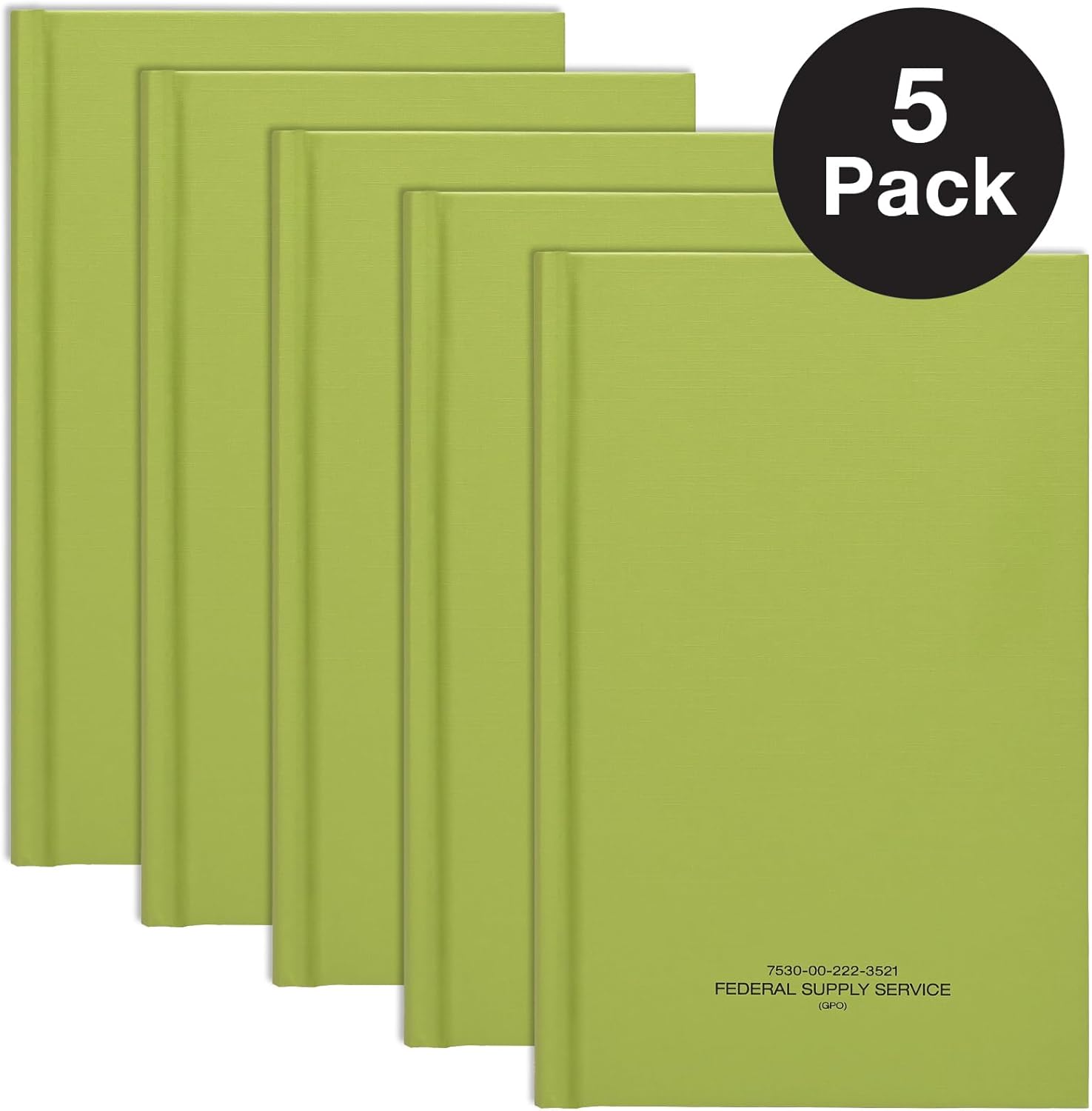 Global Printed Products Paquete de 5 cuadernos militares tácticos (5.25″ x 8″)