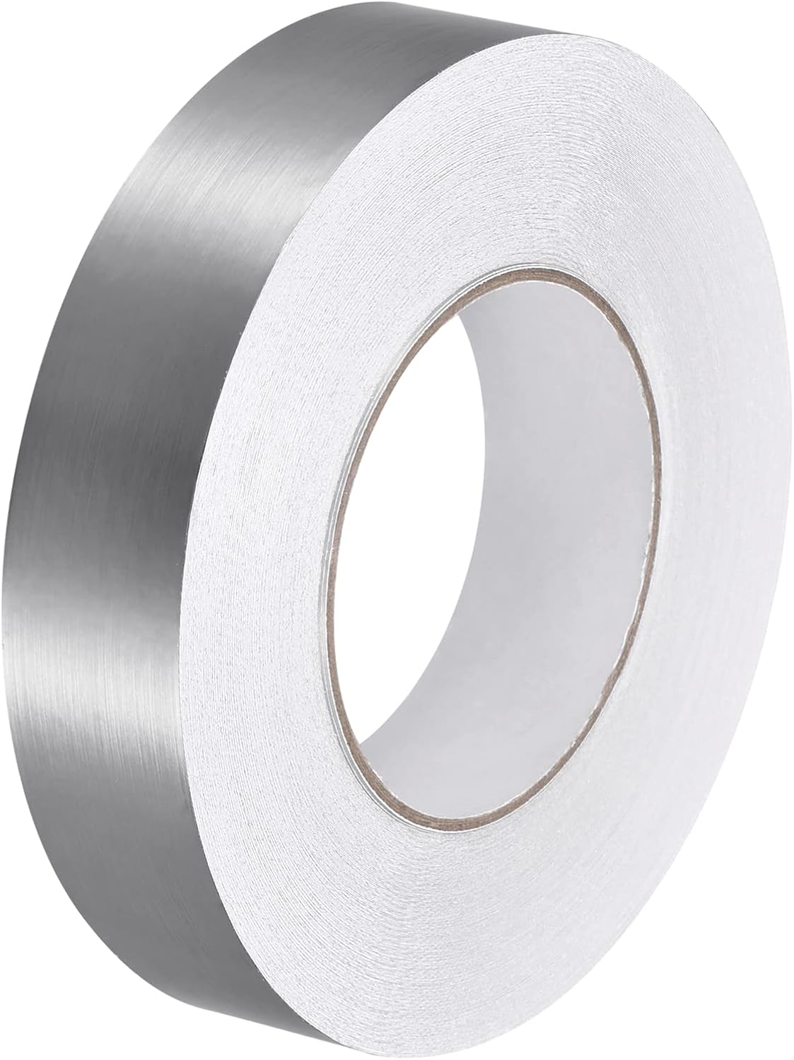 uxcell Adhesivo autoadhesivo de aluminio de 1.18 pulgadas x 164 pies, tira de cinta adhesiva impermeable para pared, gabinete, cocina, color plateado