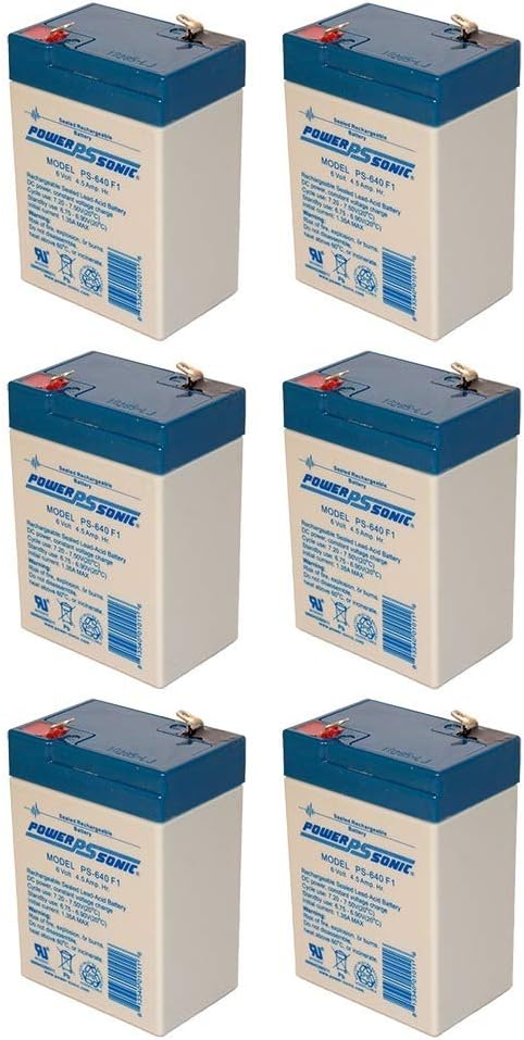 Power Sonic 6V 4.5AH SLA Replacement Battery for Peg Perego IAKB0509-6 Pack