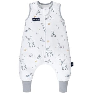 Saco de dormir para niños pequeños de 1.0 tog ultra suave de algodón y rayón hecho de bambú, saco de dormir con pies 2t-3t para caminantes de 24 a Saco de dormir para niños pequeños de 1.0 tog ultra suave de algodón y rayón hecho de bambú, saco de dormir con pies 2t-3t para caminantes de 24 a