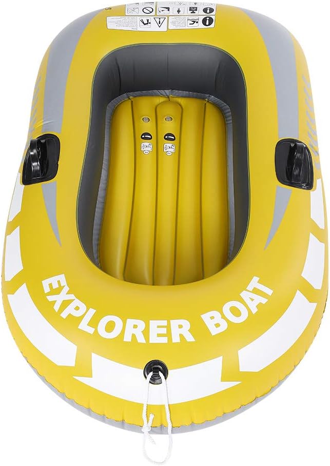 Barco de deriva, PVC 1 persona de aire inflable Kayak para deportes acuáticos de pesca a la deriva al aire libre