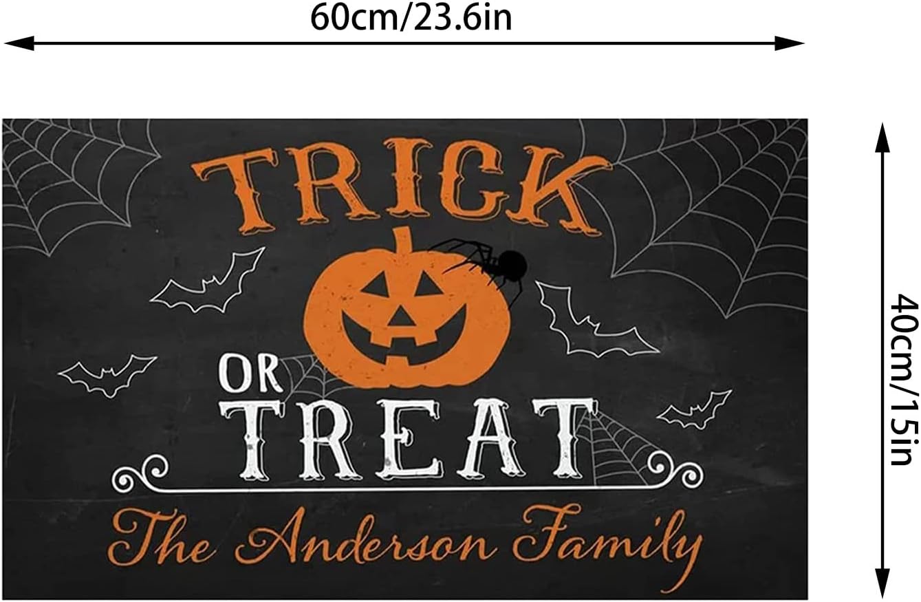Felpudo para puerta de Halloween, Halloween, bruja, exterior, para puerta delantera, entrada interior, antideslizante, decoración del hogar,
