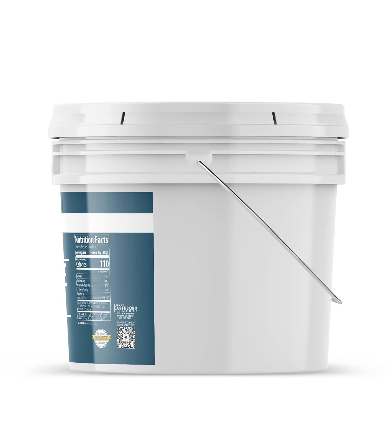 Earthborn Elements Paquete de harina de arroz integral, harina de almendras y harina de avena, cubos de 2 galones cada uno, sin gluten, para hornear