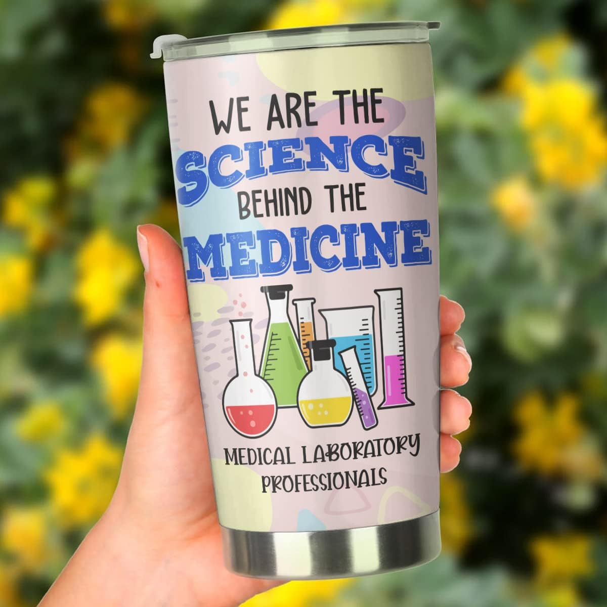 Vaso de tecnólogo médico de acero inoxidable de 20 onzas, regalo de ciencia de la medicina para cumpleaños, Navidad, regalos de semana de