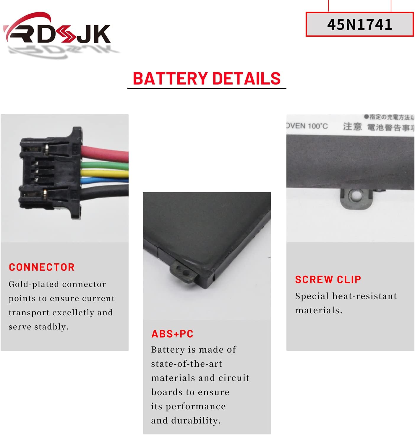 RDSJ 45N1740 45N1741 45N1742 45N1743 00NY639 Batería para portátil Lenovo ThinkPad T550 T550s T560 W550 W550s P50s Series SB10K12721 44Wh