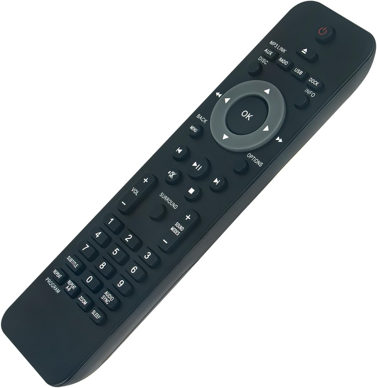 Allimity Mando a distancia relacionado para el sistema de cine en casa Philips HTS3220 HTS8100 HTS322012 HTS6515 HTS8140 HTS511012
