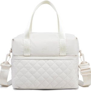 NOL Natural Organic Lifestyle Bolsa de almuerzo reutilizable para mujer, a prueba de fugas, con aislamiento medio, de nailon, con correa desmontable NOL Natural Organic Lifestyle Bolsa de almuerzo reutilizable para mujer, a prueba de fugas, con aislamiento medio, de nailon, con correa desmontable