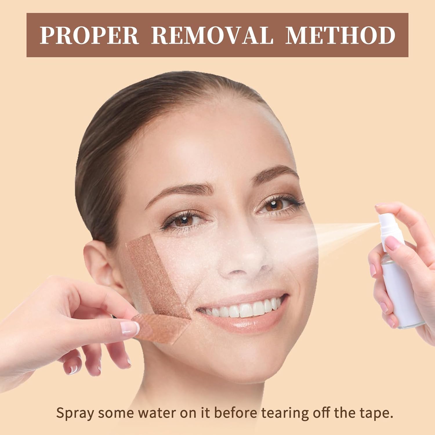 3 rollos de cinta de estiramiento facial instantáneo, parche miofascial facial para tratamiento de arrugas para línea V, levantamiento de piel
