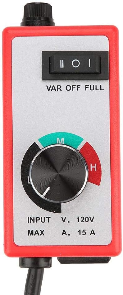 Enrutador del gobernador de 120v, ajustador de velocidad de ventilador de ventilación variable rojo, reóstato del motor del controlador de velocidad