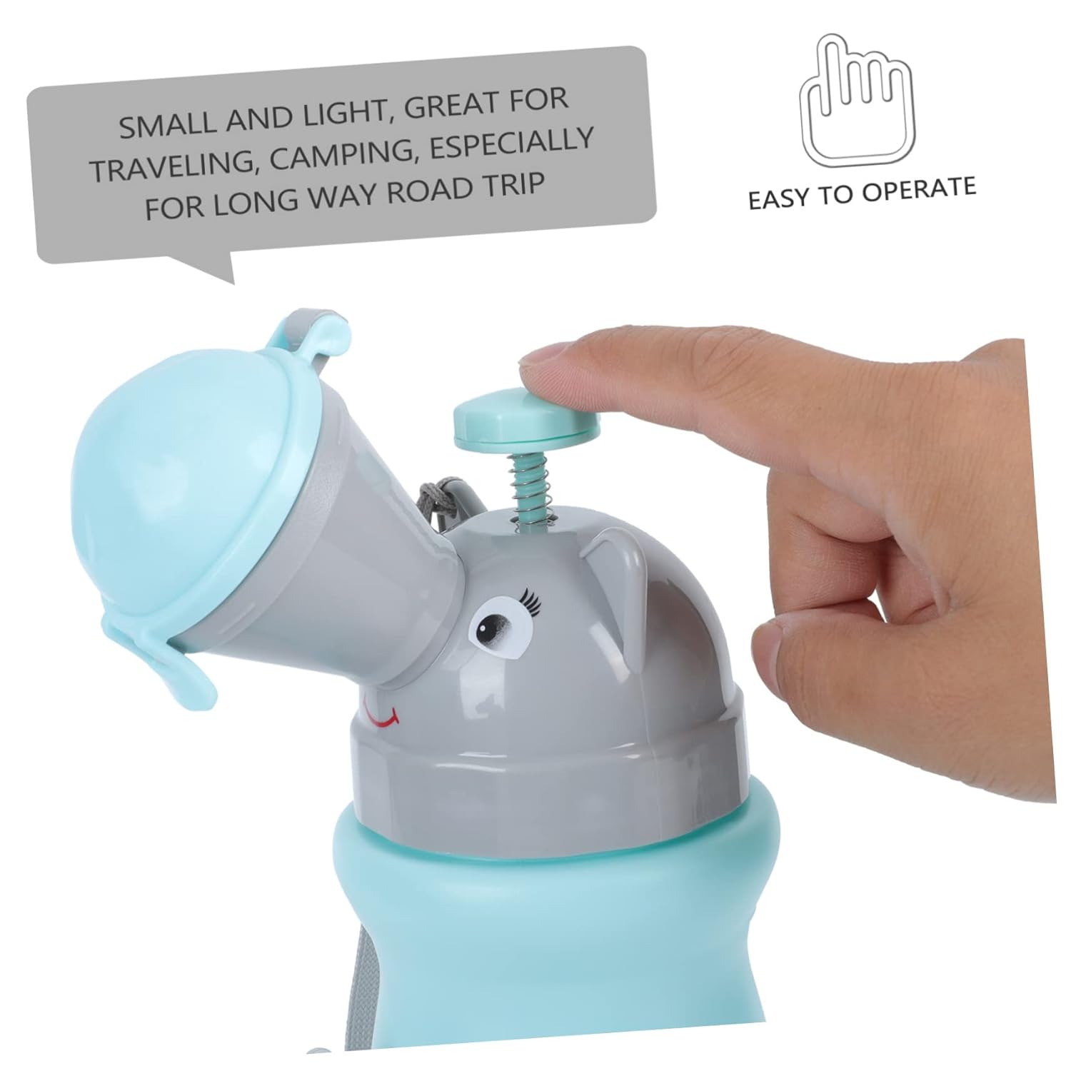 Kisangel 2 uds. Orinal de entrenamiento portátil para niños, orinal para orinal, inodoro de viaje, orina práctica para niños pequeños para botella