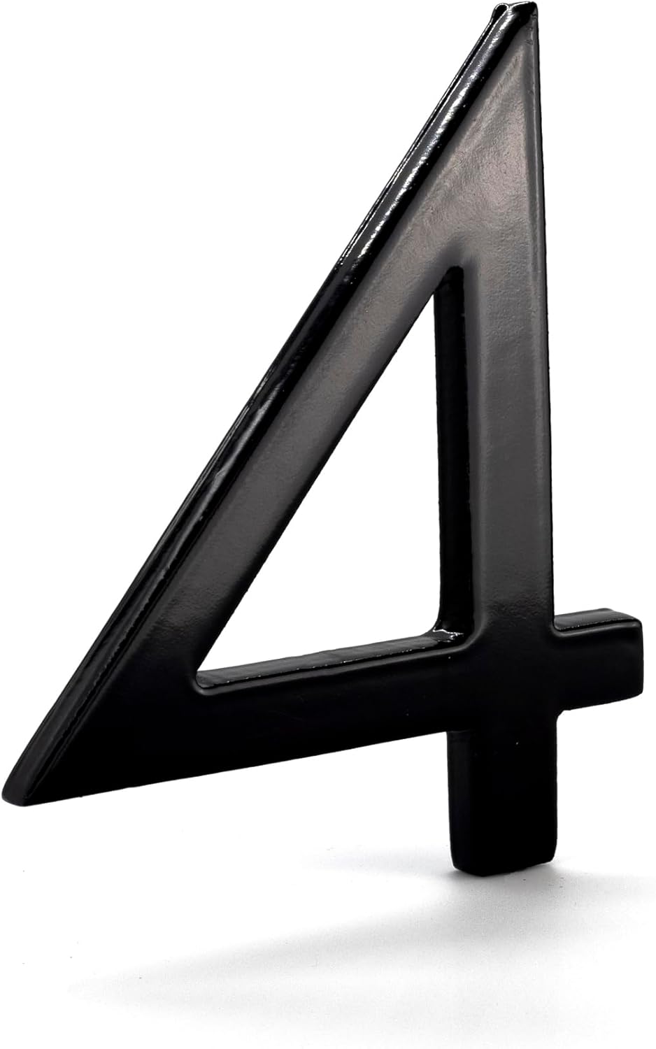 Montague Metal Products MHN-12-F-BK1-4 – Números de casa modernos flotantes o planos de aluminio negro de 12 pulgadas, 12 pulgadas