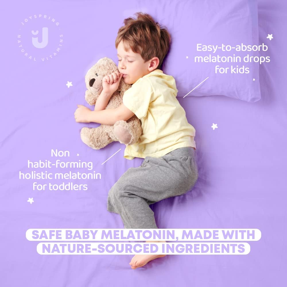 JoySpring SleepBerry y Vitamina B Complejo Líquido para Niños