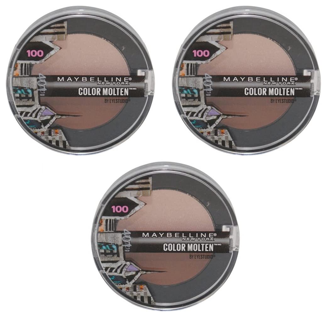 Paquete de 3 sombras de ojos fundidas color Maybelline #401 Rose Rush