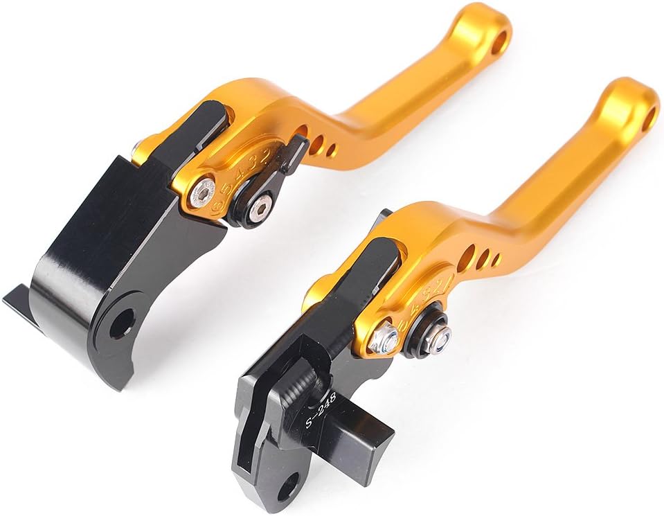 GZYF Palancas de cluth de freno cortas para Suzuki 20042005GSXR GSX-R 600750K40405, Dorado