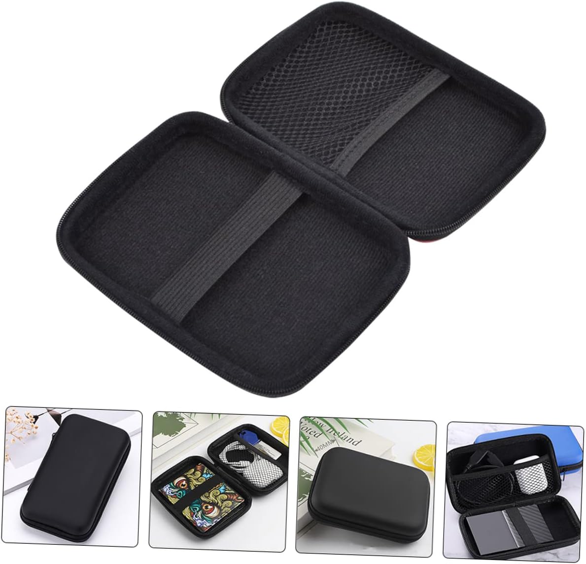 ULDIGI Bolsa de almacenamiento a prueba de golpes, bolsa para auriculares, unidad de disco duro, organizador de cables, bolsa organizadora de