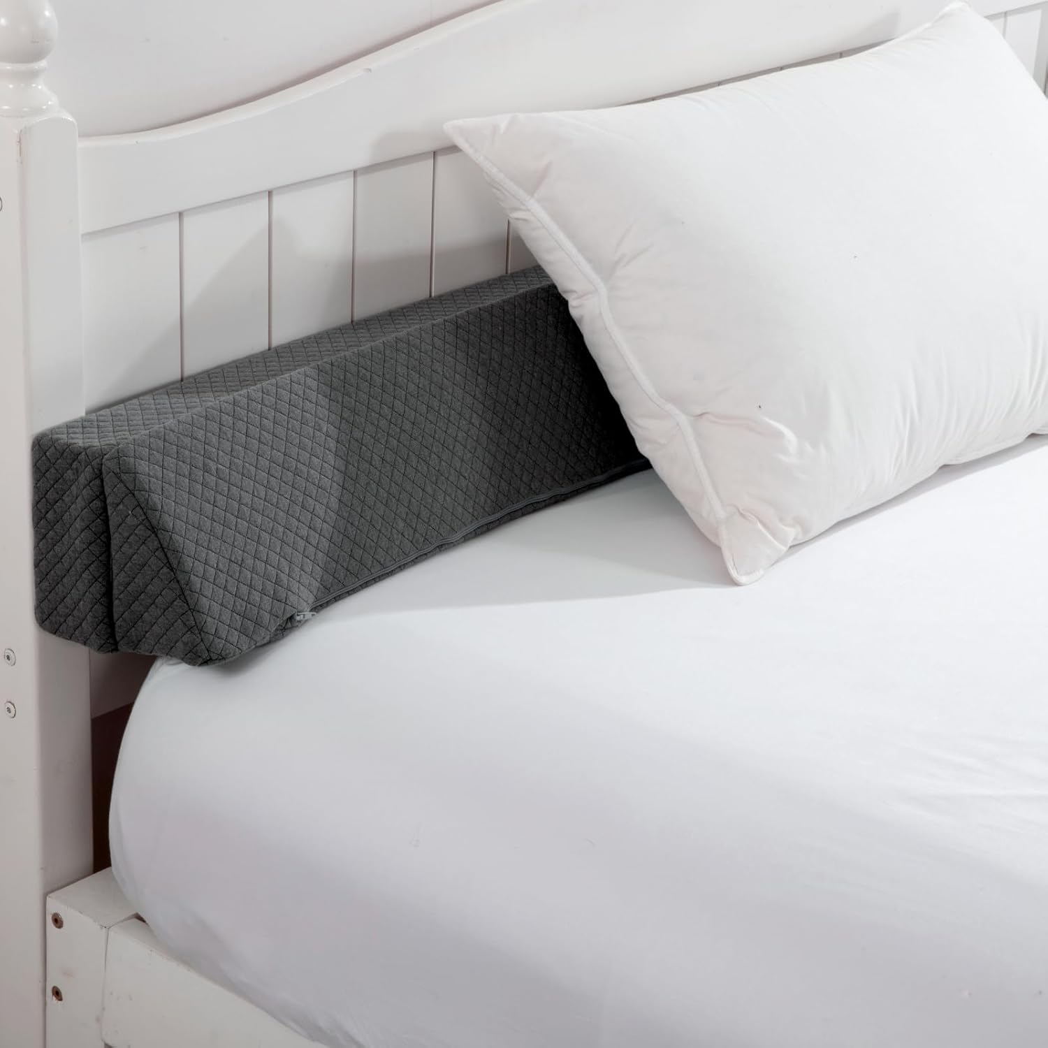 MABOZOO Almohada de cuña para espacio de cabecero, relleno de espacio de cama tamaño Queen, almohada plegable de cuña para cabecero, relleno de cuña