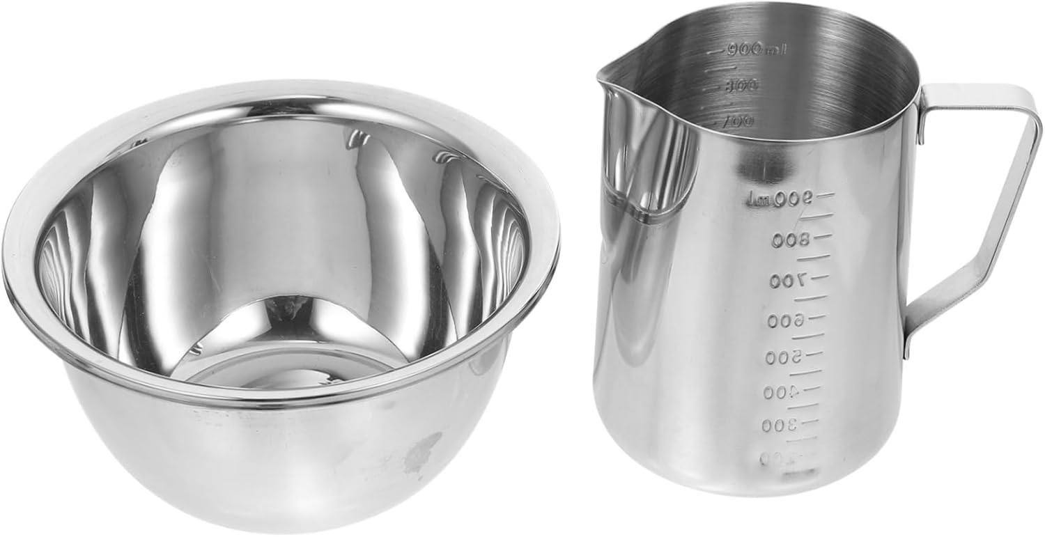 KJHBV 1 Unidades Herramienta de Calefacción Herramienta Cuadrada Queso Blanco Cera de Abejas Velas Calentadores de Café Taza Espumadora Taza Doble
