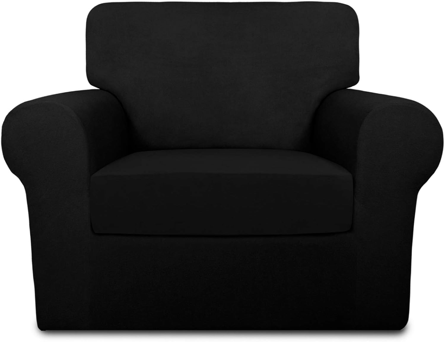 PureFit Funda de sofá súper elástica para silla de 1 cojín, funda de sofá suave antideslizante de elastano para niños, mascotas, protector de