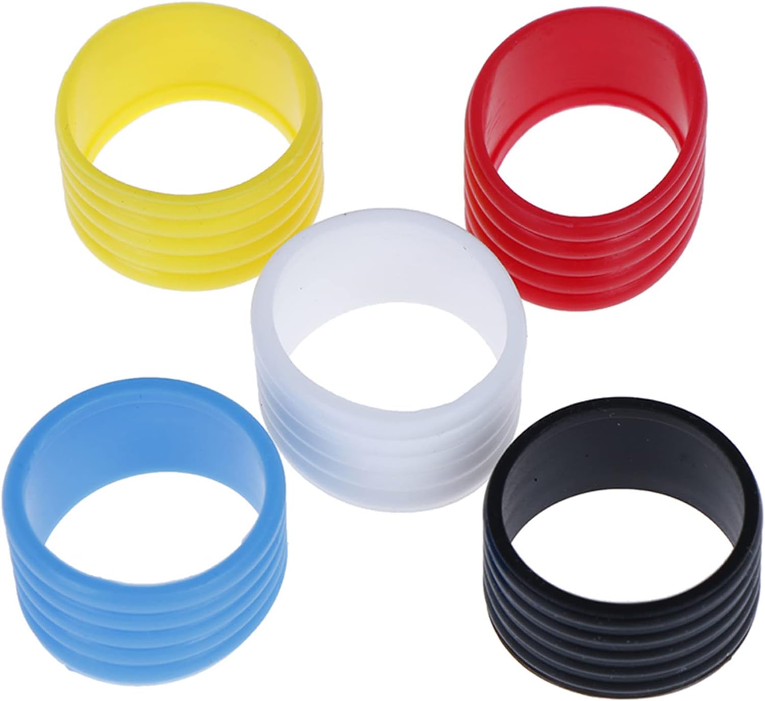 5 piezas de raqueta de tenis, bandas de agarre antideslizantes y absorbentes de silicona