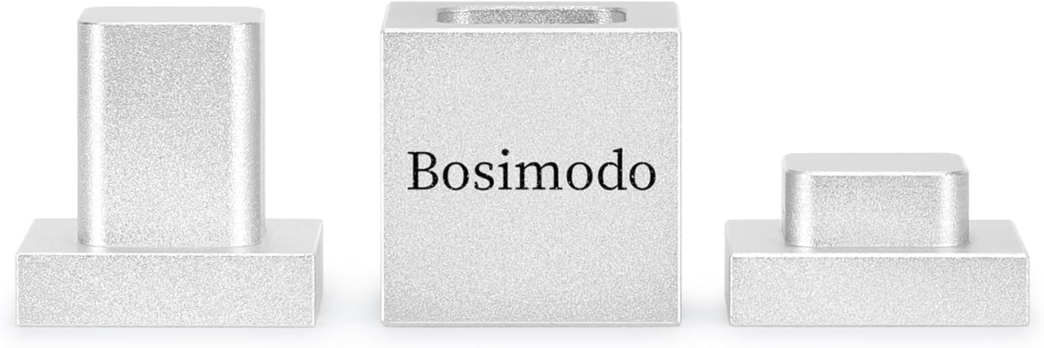 Bosimodo 1X1 Molde de preimpresión sólido 6061 Molde de preimpresión de flores de aluminio sólido (blanco plateado 1 x 1)