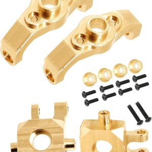 Rcarmumb RC Upgrades – Piezas para 118 TRX4M, bloques de dirección de latón para nudillos y ruedas, cubos C para 118 TRX4M RC Crawler, latón Rcarmumb RC Upgrades – Piezas para 118 TRX4M, bloques de dirección de latón para nudillos y ruedas, cubos C para 118 TRX4M RC Crawler, latón