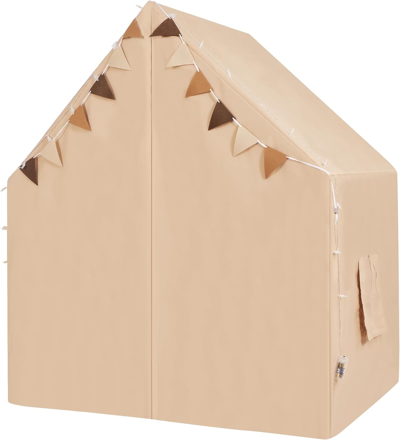 Kids Play Tent with Padded Mat & Star LED Lights for Ages 4-8-10 Year Old Girls Boys, Large Cute Indoor Play Room House Tent for Toddler Children