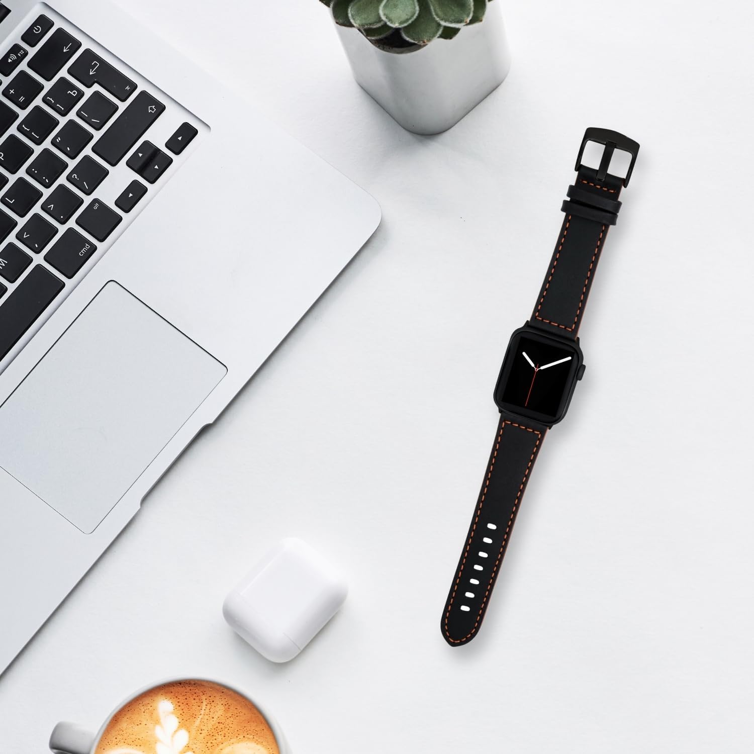Bandini Correa para Apple Watch de cuero de 1.732 pulgadas, 1.772 pulgadas, 1.654 pulgadas, 1.614 pulgadas, 1.575 pulgadas, 1.575 pulgadas, 1.496