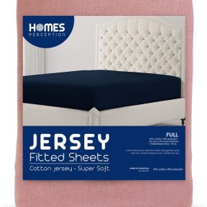 Sábana bajera ajustable de poliéster de algodón de jersey, tela cómoda y elástica, bolsillo profundo elástico en 4 direcciones para mayor comodidad, Sábana bajera ajustable de poliéster de algodón de jersey, tela cómoda y elástica, bolsillo profundo elástico en 4 direcciones para mayor comodidad,