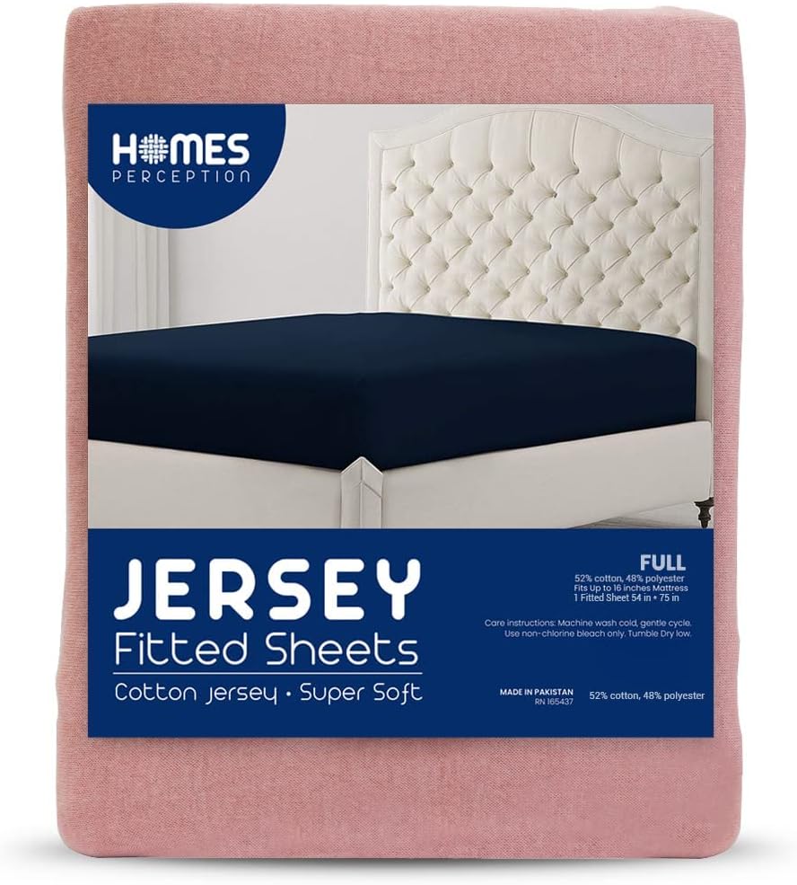 Sábana bajera ajustable de poliéster de algodón de jersey, tela cómoda y elástica, bolsillo profundo elástico en 4 direcciones para mayor comodidad,